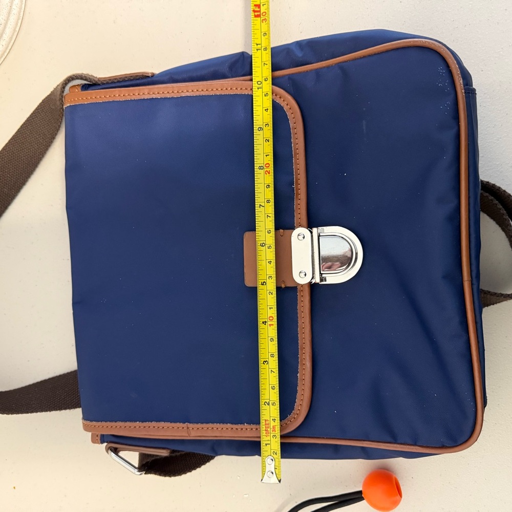 Cole Haan Blue and Brown journalist bag